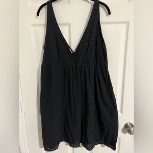 Black Cotton Eyelet Old Navy Dress